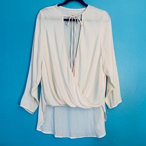 SILENCE + NOISE Anthropology drape top sz M
